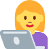 👩‍💻 woman technologist display on Twitter